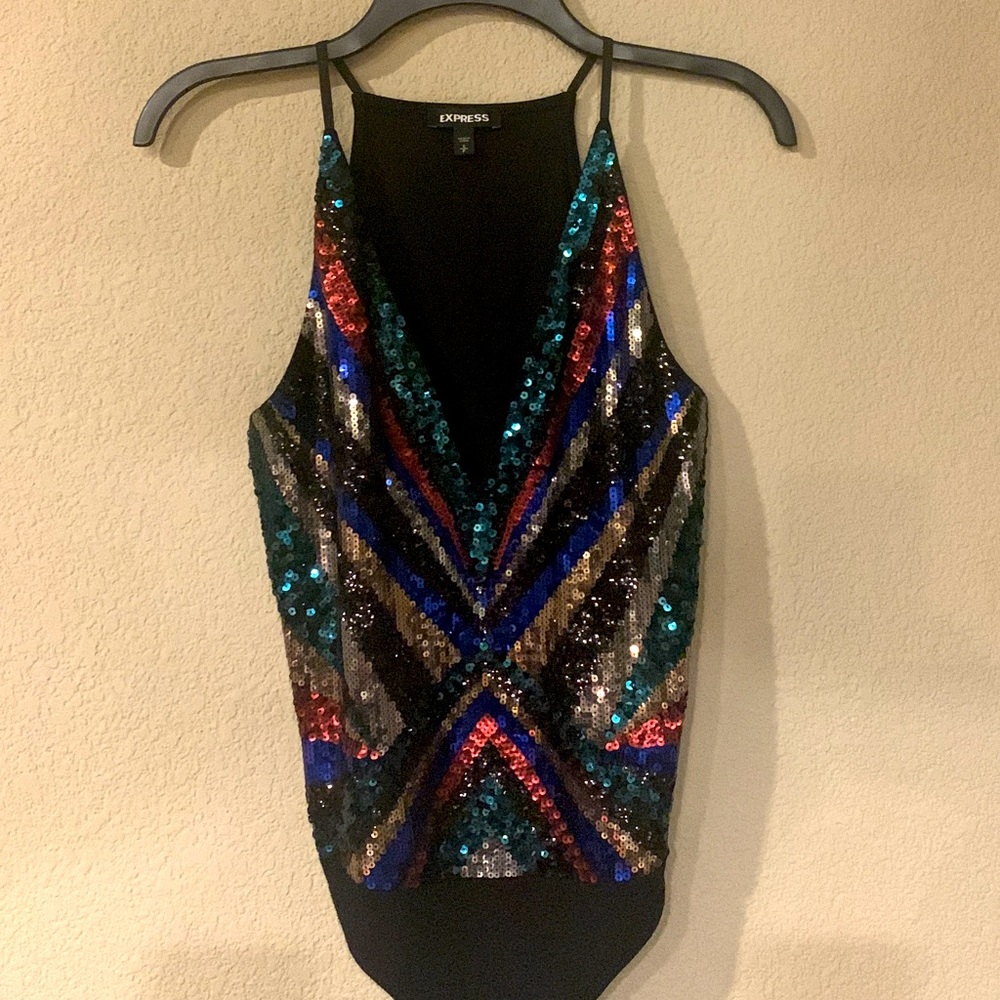 Express sequin bodysuit